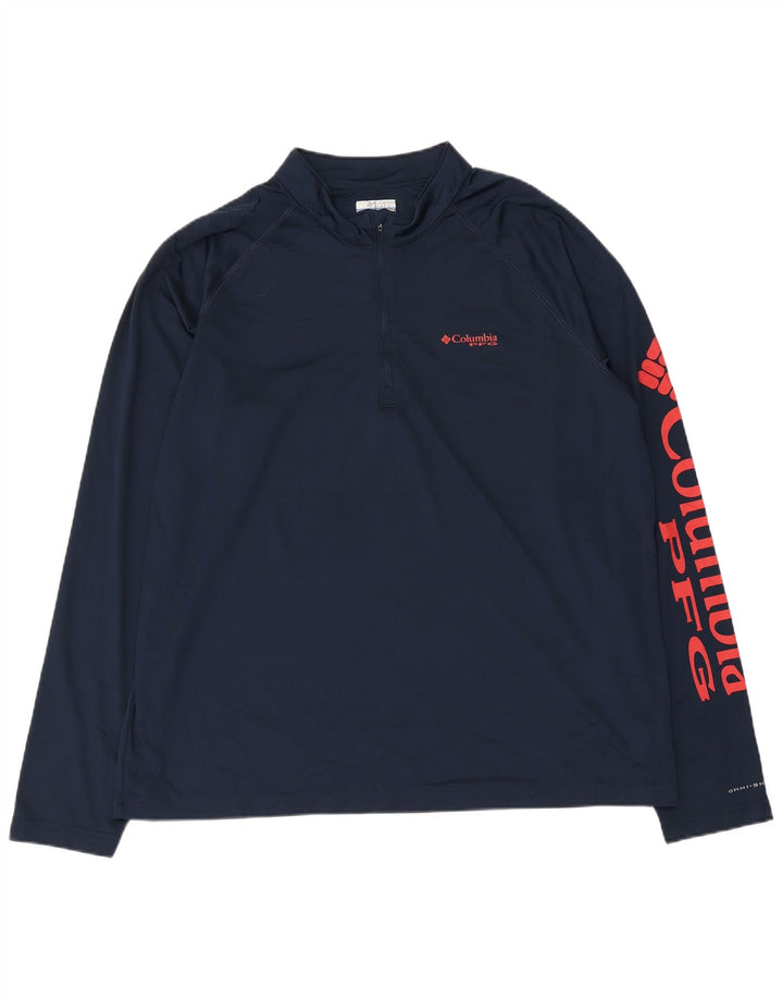 Columbia Top XL trenirke s grafičkim motivima Columbia tamnoplava