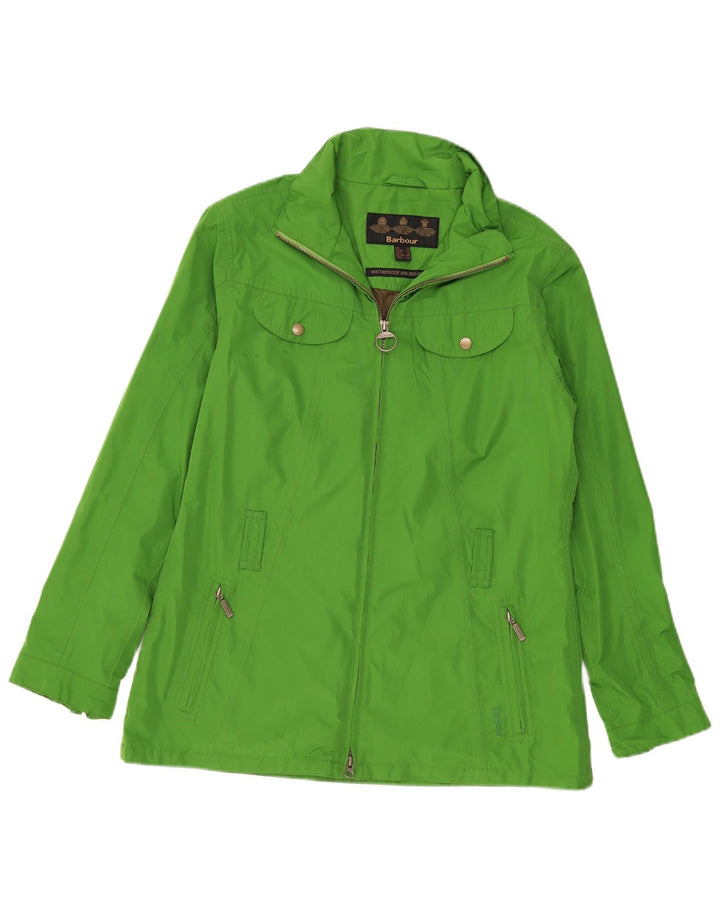 Barbour ženska kišna jakna UK 16 veliki zeleni poliester