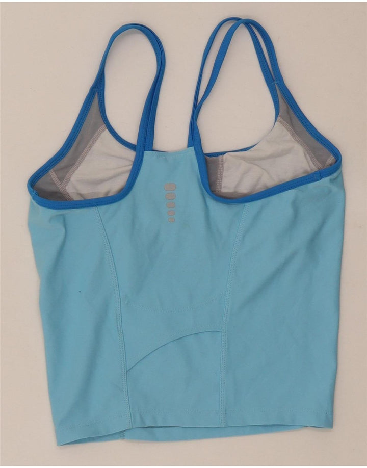 Nike Ženska Dri Fit Crop Vest Top US 4/6 Small Blue Colourblock Poliester