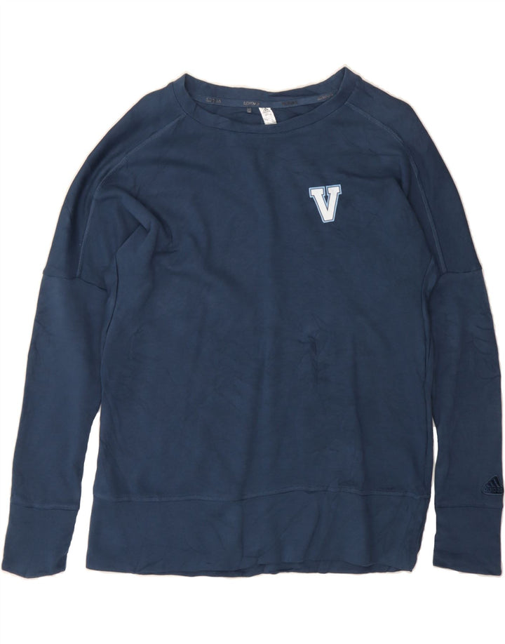 ADIDAS Mens Sweatshirt Jumper Medium Navy Blue Vintage Adidas and Second-Hand Adidas from Messina Hembry 
