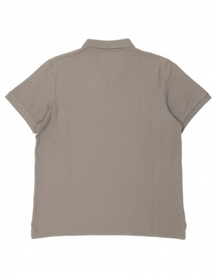 NIKE Mens Polo Shirt 2XL Grey Cotton