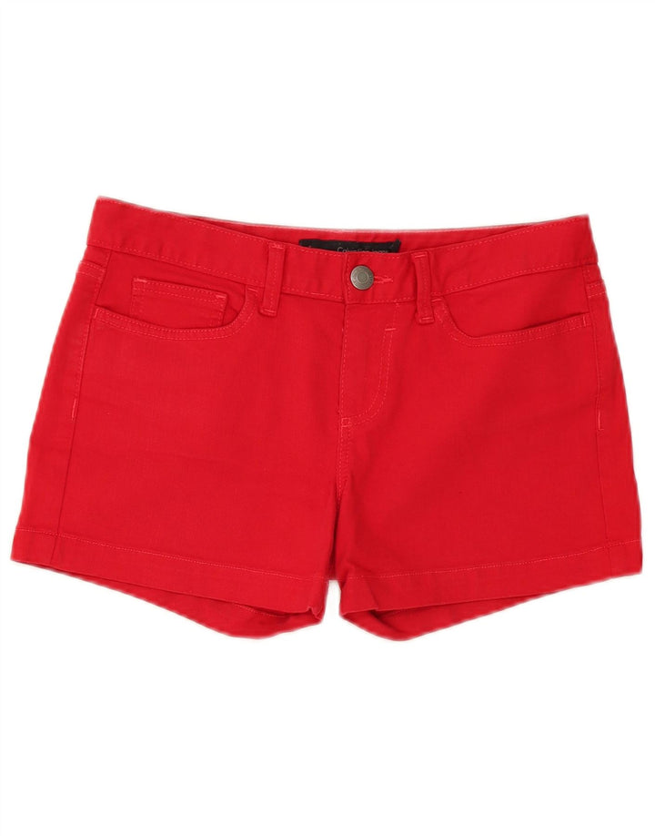 Ženske traper kratke hlače Calvin Klein W26, mali crveni pamuk