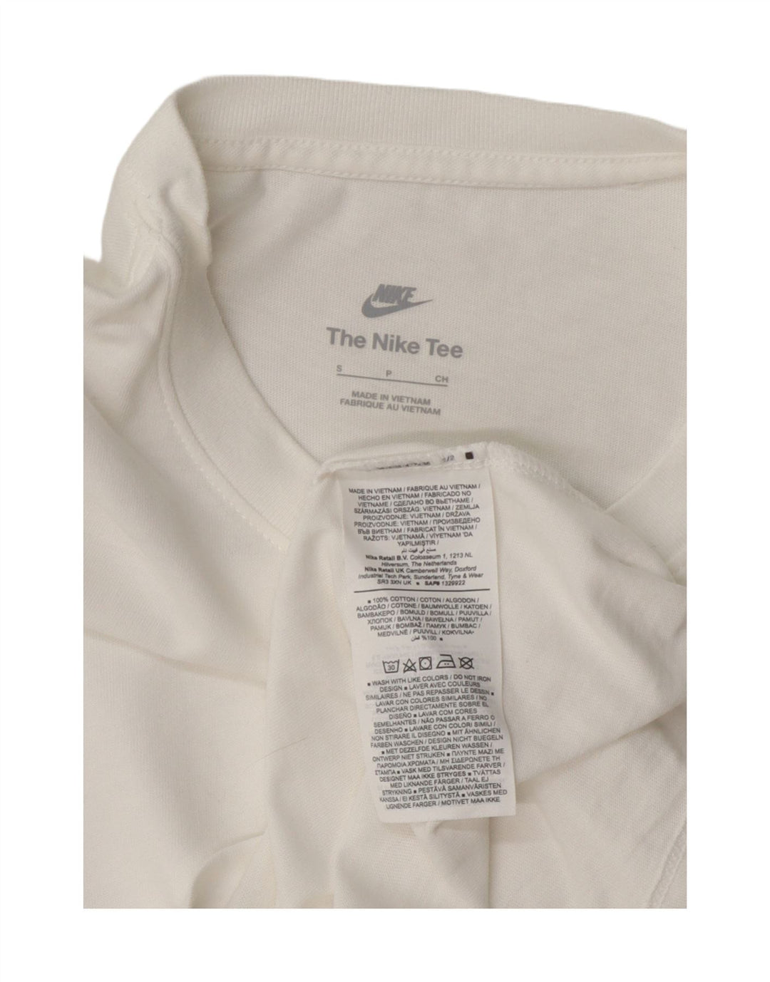 Nike Ženska majica kratkih rukava UK 10 Small White Cotton