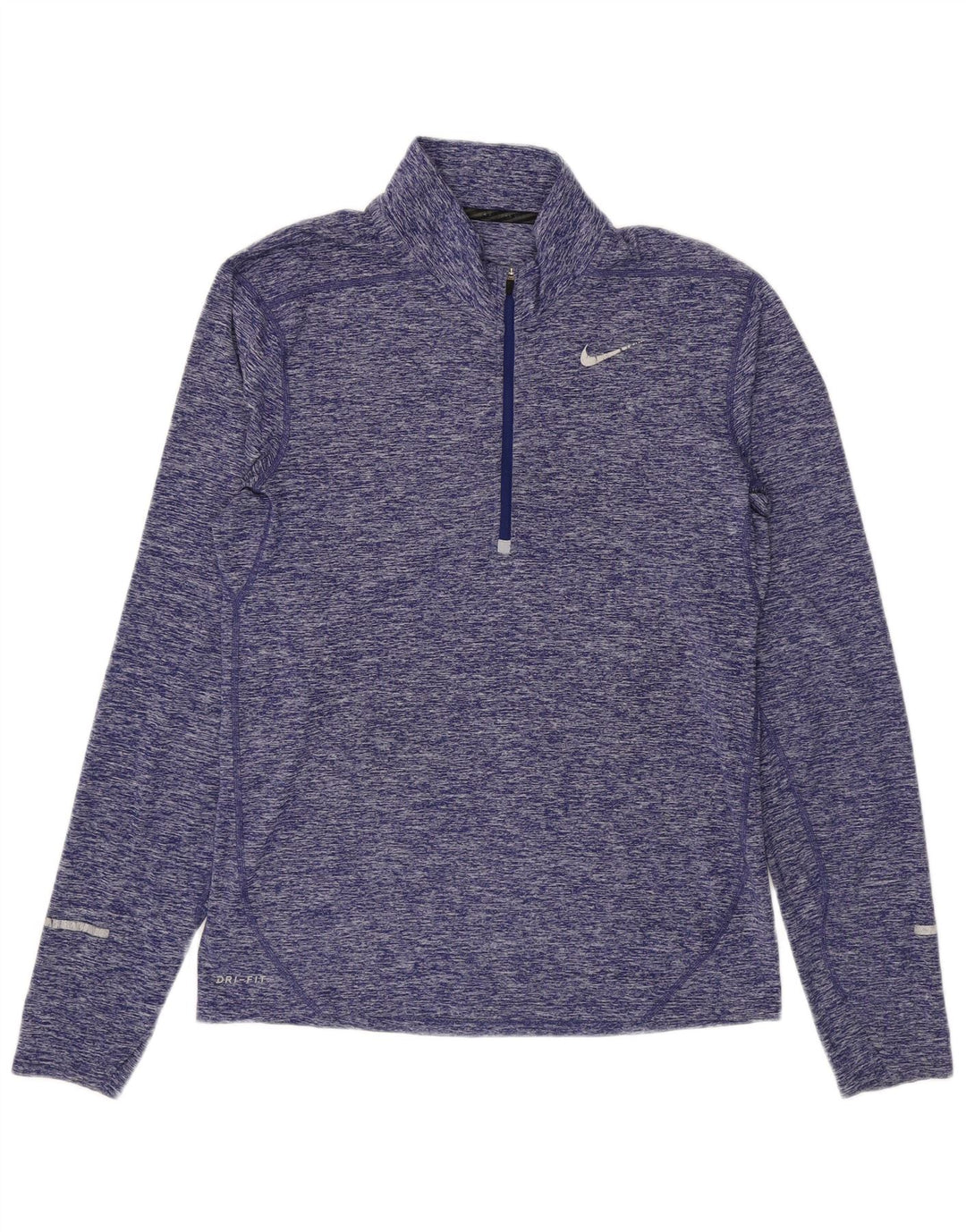 Nike Dri Fit majica s izrezom s patentnim zatvaračem Gornji dio trenirke male ljubičaste boje