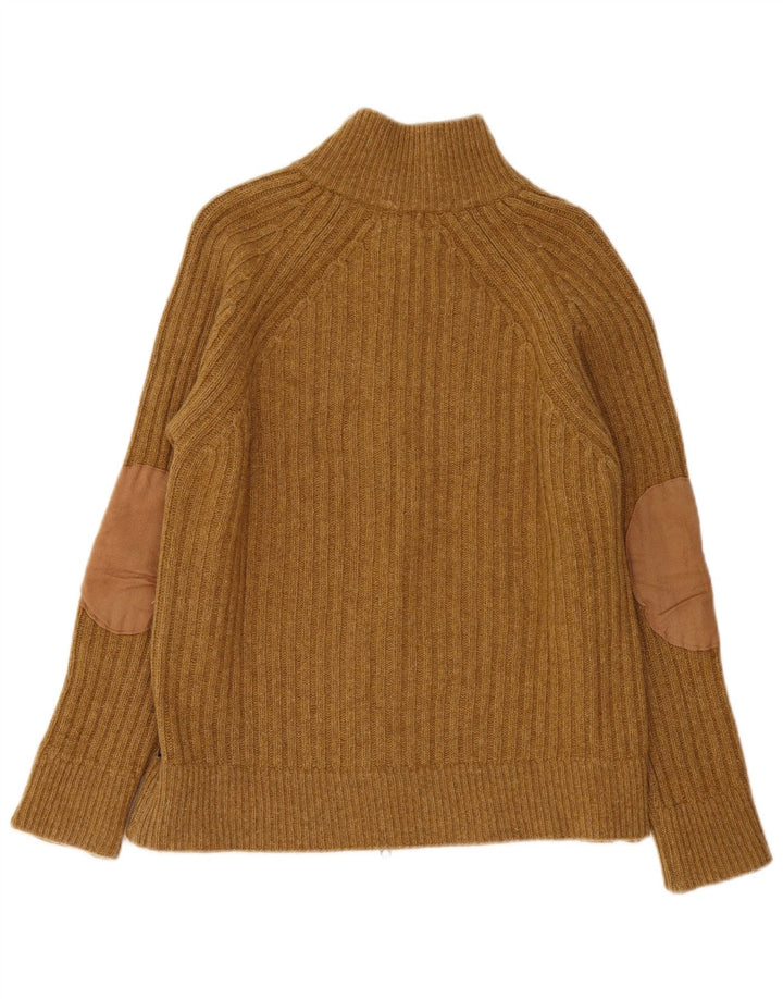 Woolrich muški kardigan pulover mali smeđi vuneni