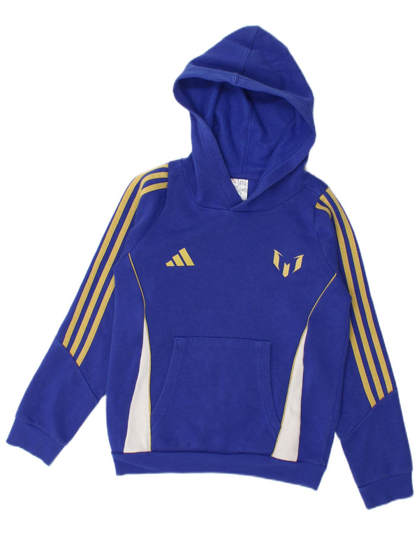 Adidas Boys MESSI majica s kapuljačom 9-10 godina, plavi pamuk