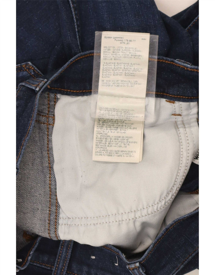 Wrangler muške uske traperice W31 L32 tamnoplavi pamuk