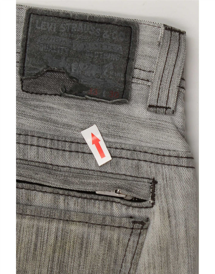 Levi's Mens 511 Slim Jeans W33 L30 Grey Flecked Cotton