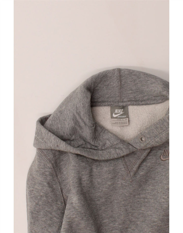 NIKE Womens Hoodie Jumper US 4/6 Small Grey Cotton Vintage Nike and Second-Hand Nike from Messina Hembry 