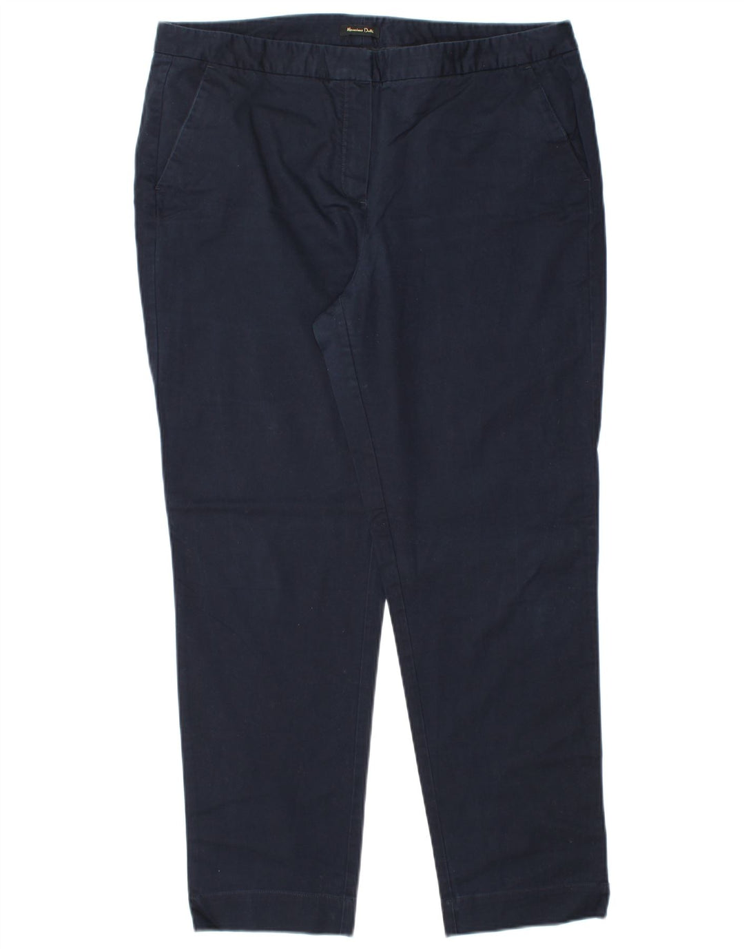 MASSIMO DUTTI Ženske chino hlače EU 44 XL W34 L28 Mornarsko plave klasične