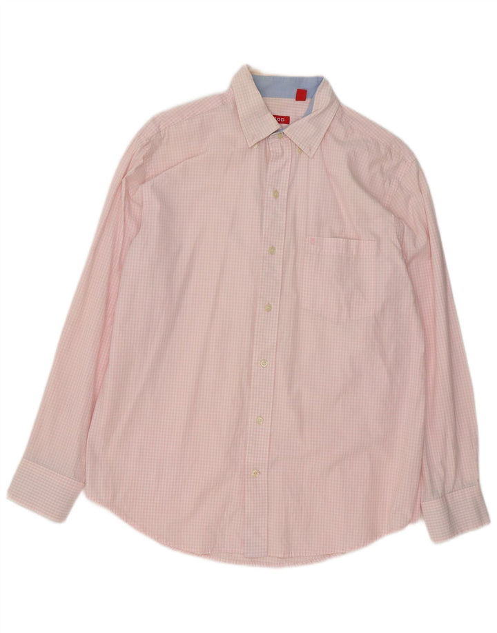 Izod muška košulja srednje ružičaste boje od gingham pamuka
