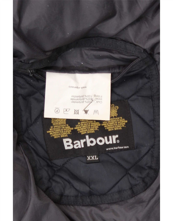 Barbour muška prošivena jakna UK 44 2XL tamnoplavi poliester