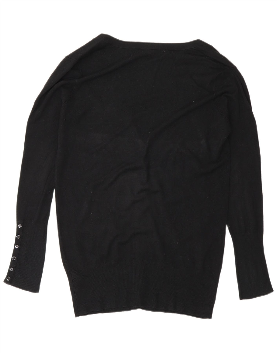 Zara ženski kardigan pulover UK 16 Large Black Rayon