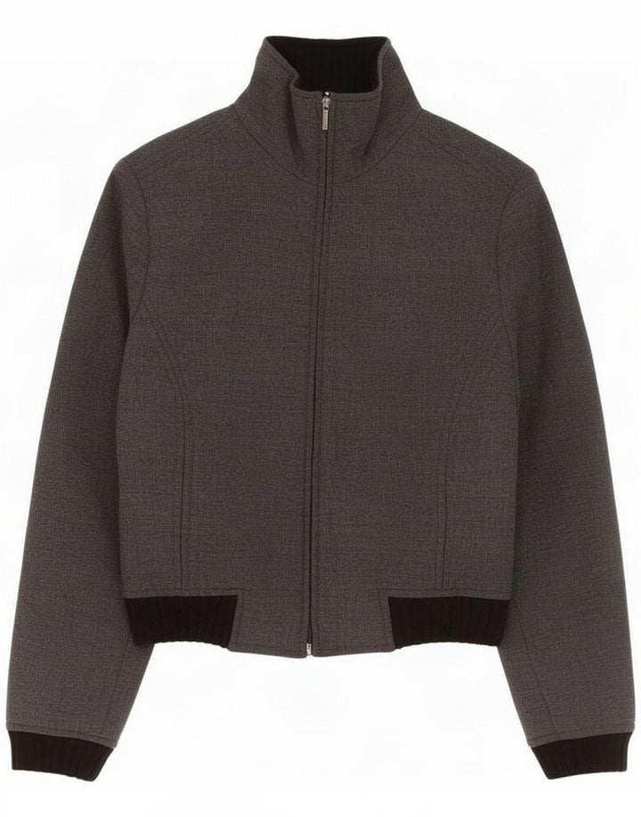 Trussardi Jeans ženska bomber jakna IT 42 Medium Grey Colourblock