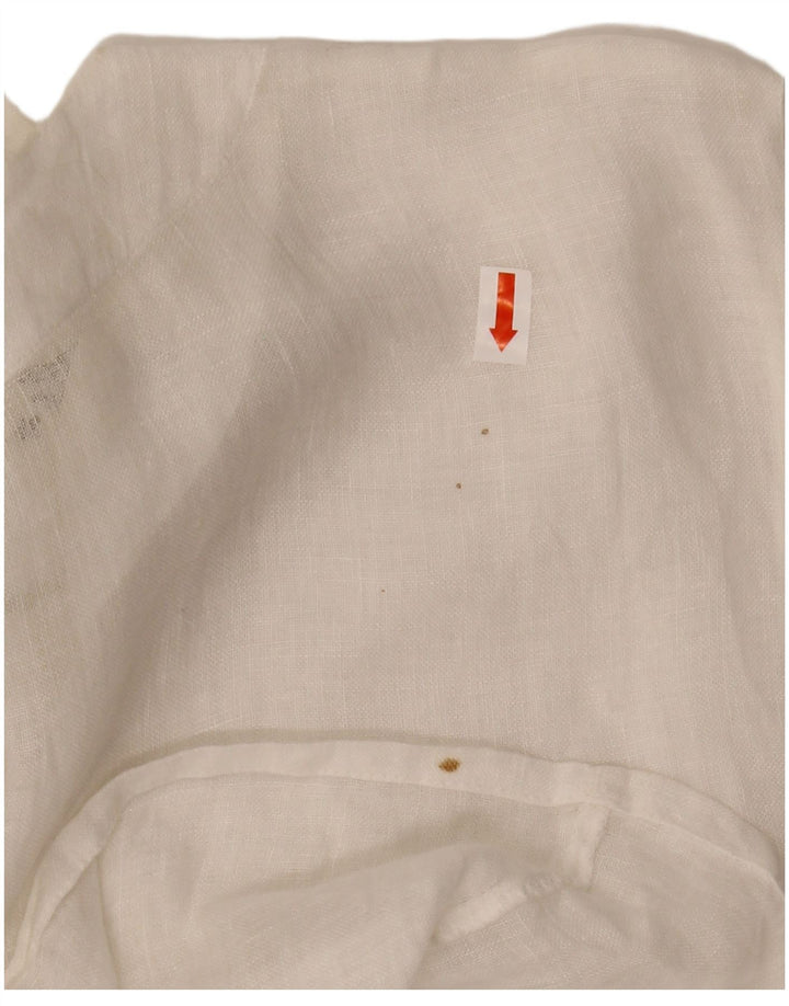 VINTAGE ženska košulja kratkih rukava bluza IT 48 XL bijela