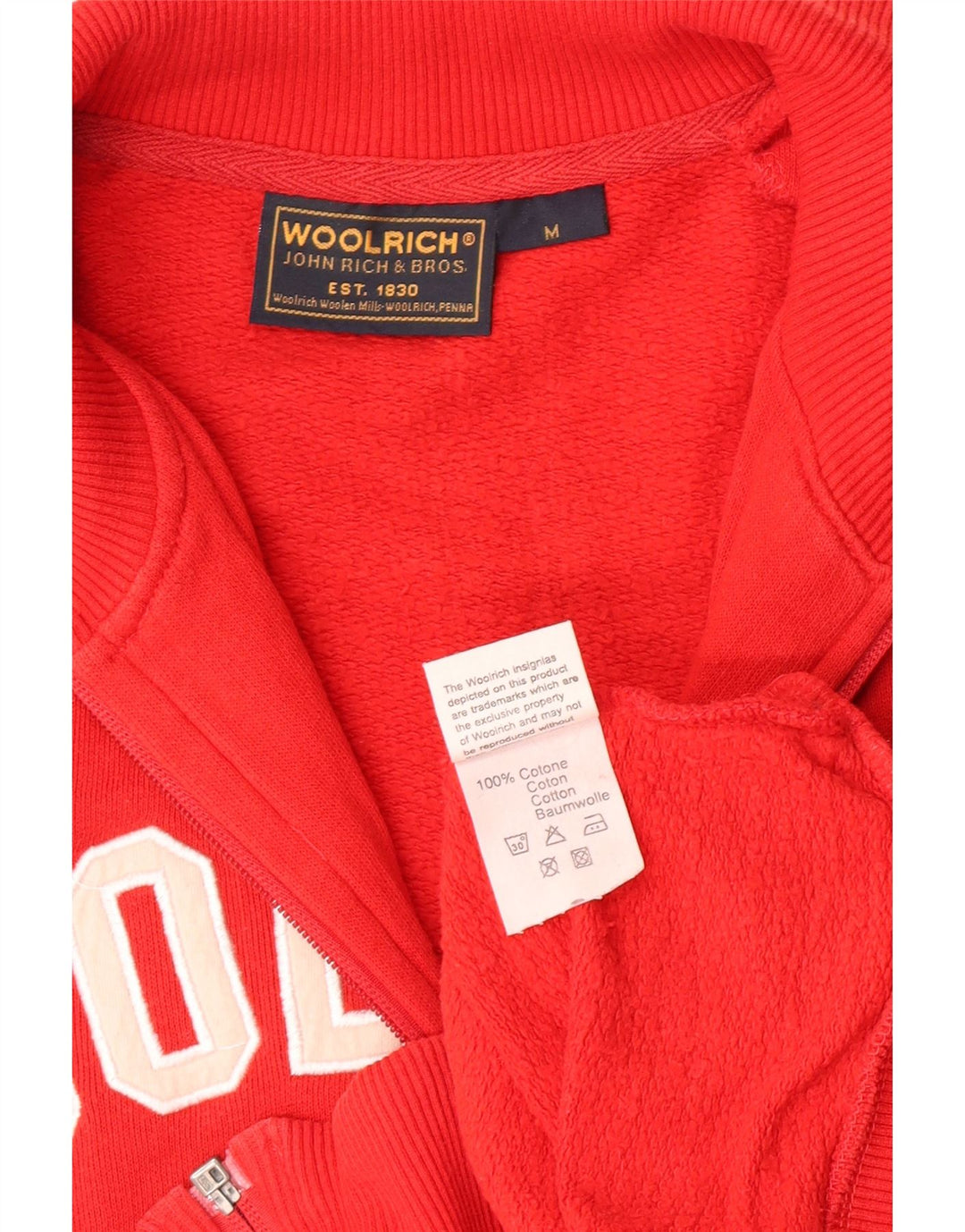 Woolrich ženska gornja jakna trenirke UK 12 srednje crvene boje