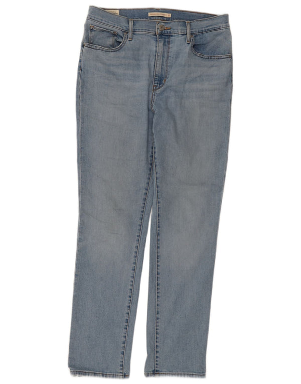 LEVI'S ženske ravne traperice visokog struka 724 W31 L30 plavi pamuk