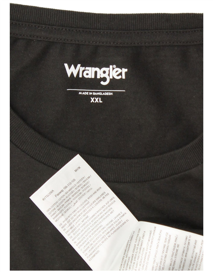 Wrangler muška majica kratkih rukava 2XL crni pamuk
