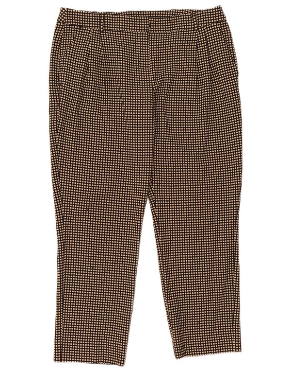 Max & Co. Ženske chino hlače s klinovima UK 16 Veliki W38 L28 Smeđe točkaste