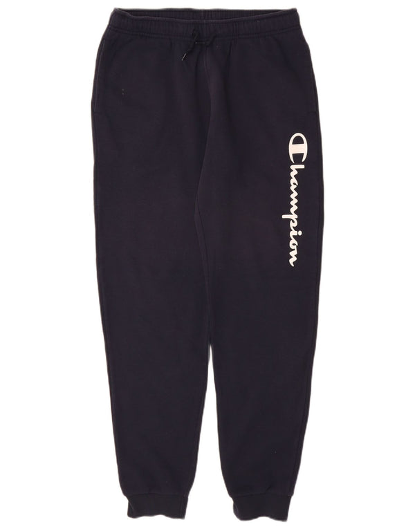 CHAMPION Girls Tracksuit Trousers Joggers 13-14 Years XL  Navy Blue