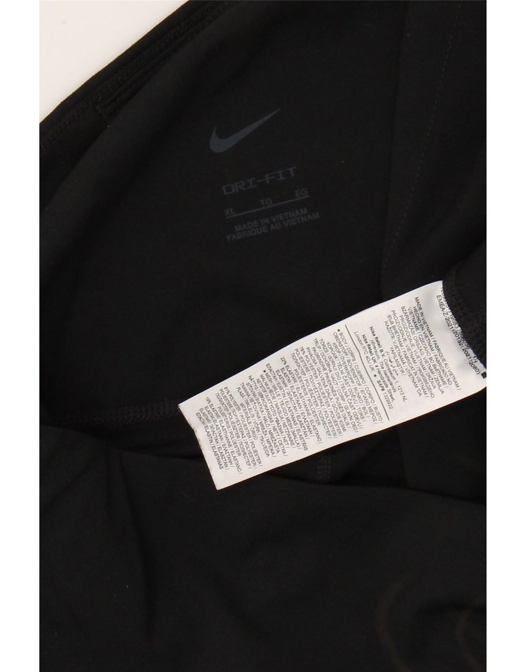 NIKE Ženske Dri Fit Crop Leggings UK 18 XL crni poliester