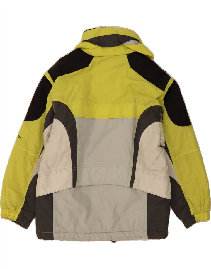VINTAGE Boys Ski Jacket 13-14 Years Yellow Colourblock Polyamide Vintage Vintage and Second-Hand Vintage from Messina Hembry 