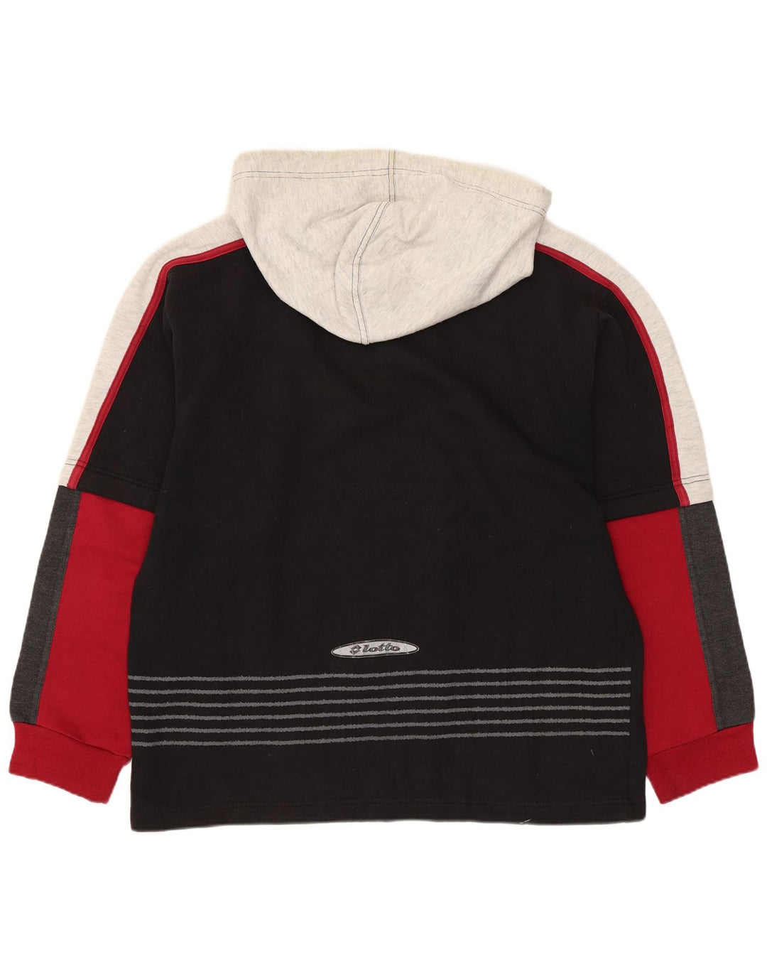 Lotto muška majica s kapuljačom UK 38/40 srednje crne boje poliester