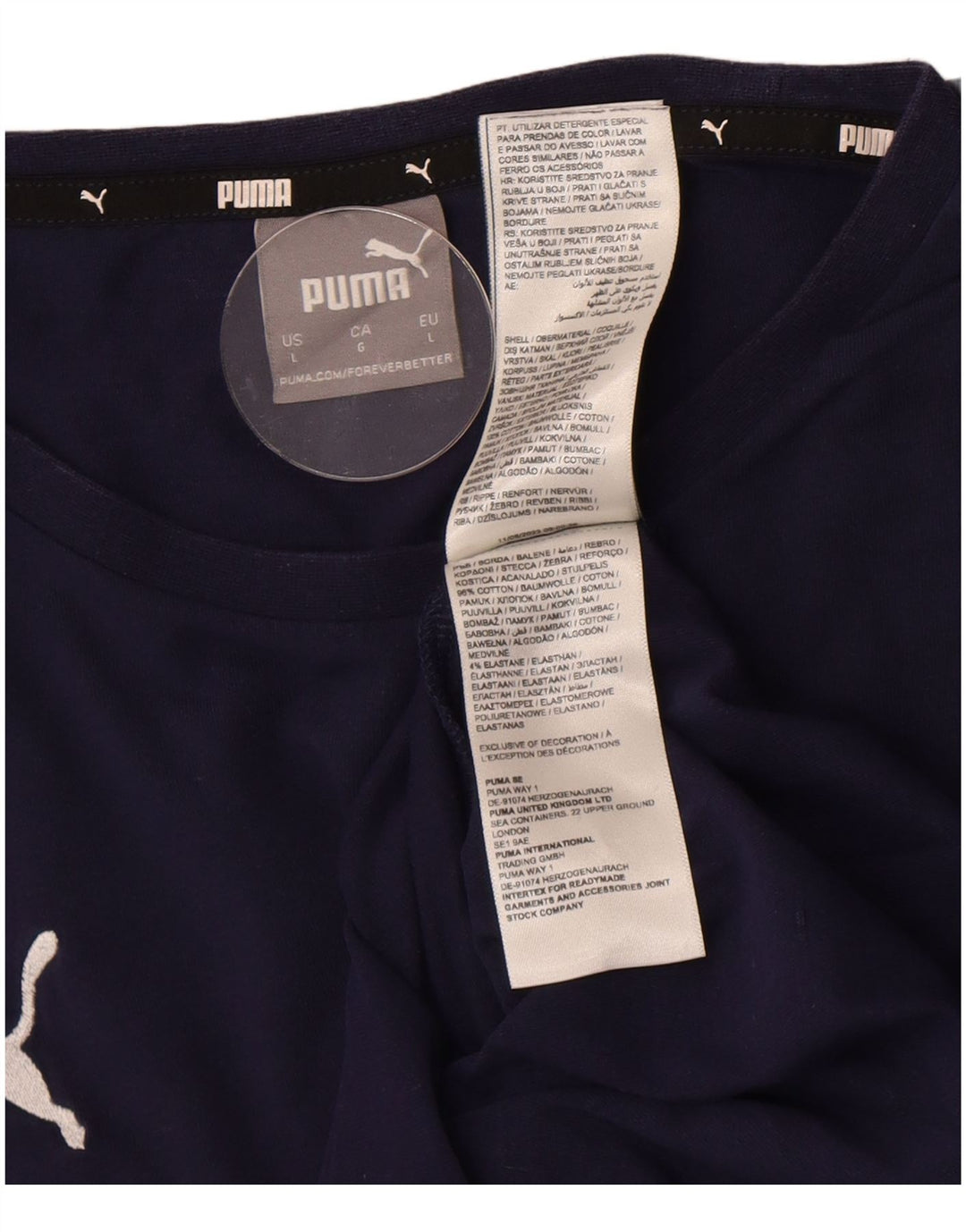 Puma muška majica kratkih rukava velika tamnoplava pamuk