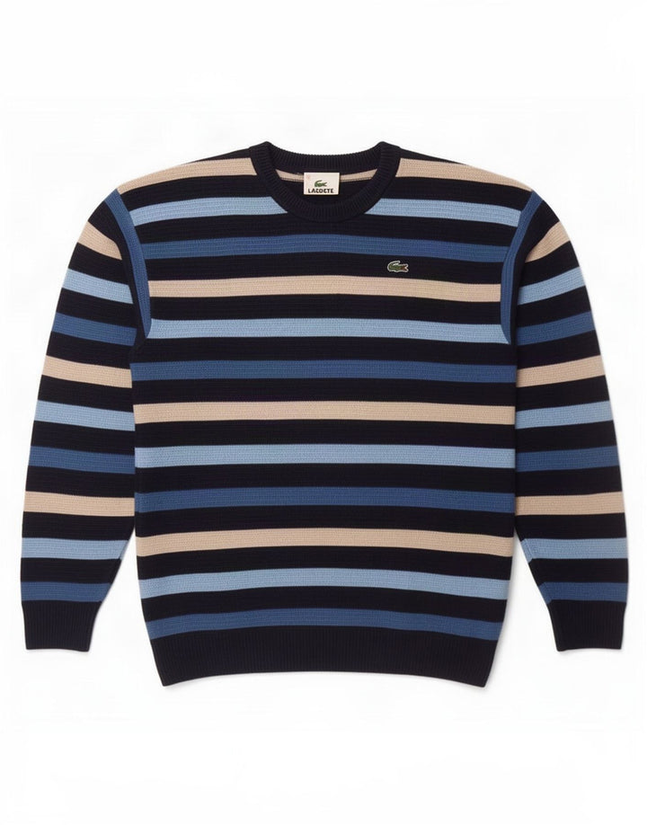Lacoste pulover s okruglim izrezom za dječake 11-12 godina, raznobojne pruge