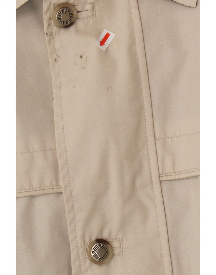 VINTAGE Mens Utility Jacket UK 42 XL Beige Vintage Vintage and Second-Hand Vintage from Messina Hembry 
