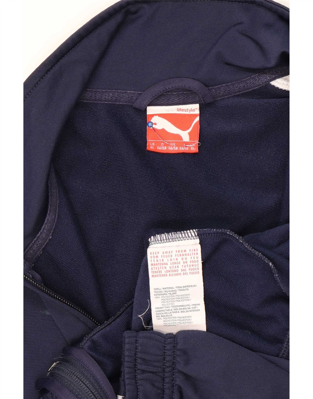 Puma muška gornja jakna trenirke XL tamnoplavi poliester u boji