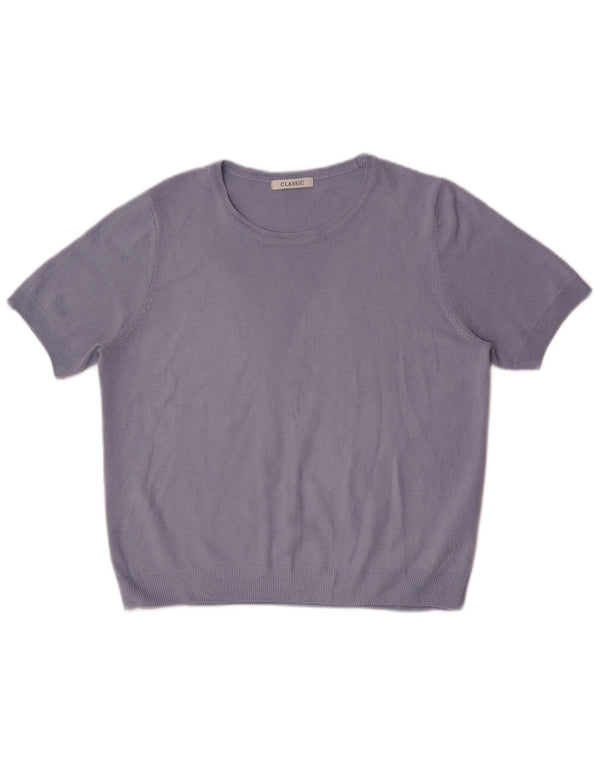 Marks & Spencer ženski džemper s veznim izrezom UK 14 Large Blue