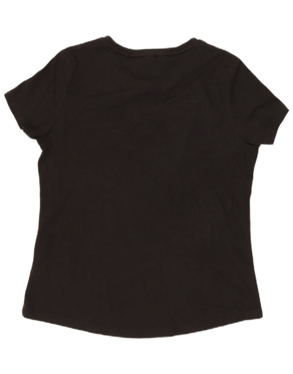 Puma Womens T-Shirt Top UK 18 XL Black Cotton