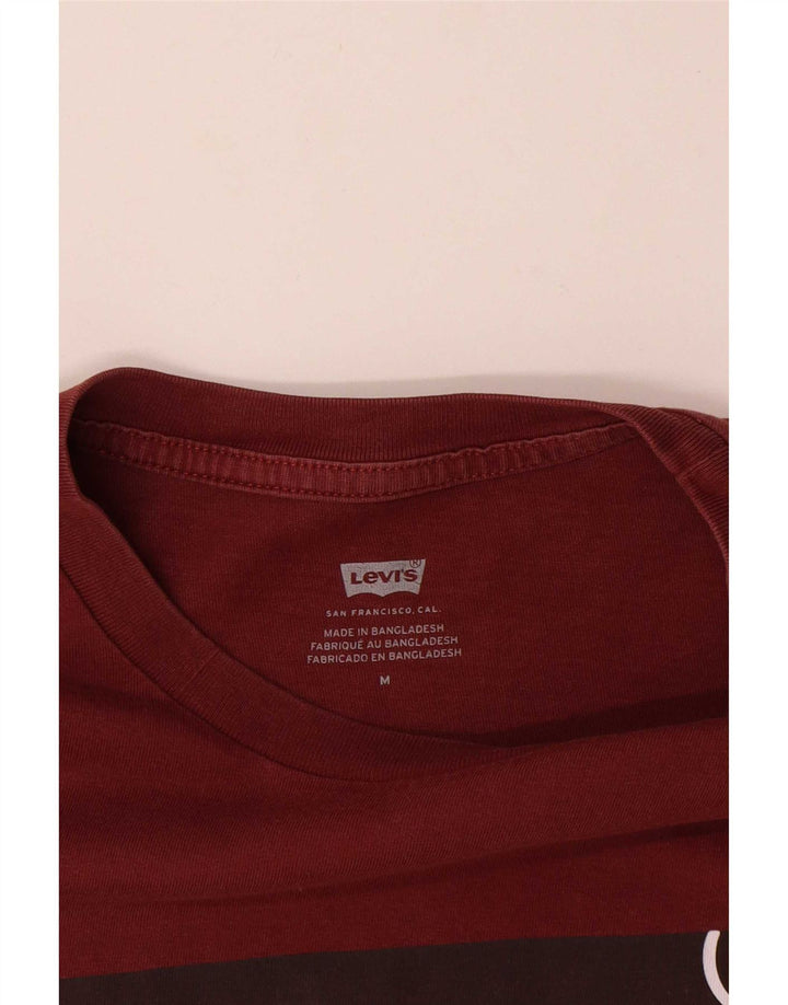 Levi's muška majica kratkih rukava srednje veličine, tamnocrveni pamuk