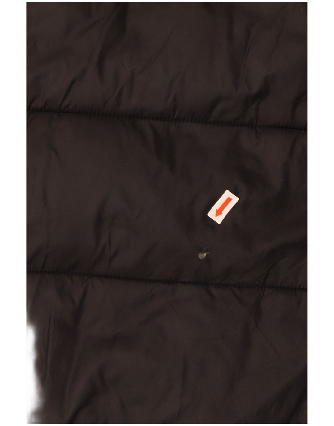 ZARA ženski preveliki podstavljeni kaput s kapuljačom UK 10 Mali crni poliester