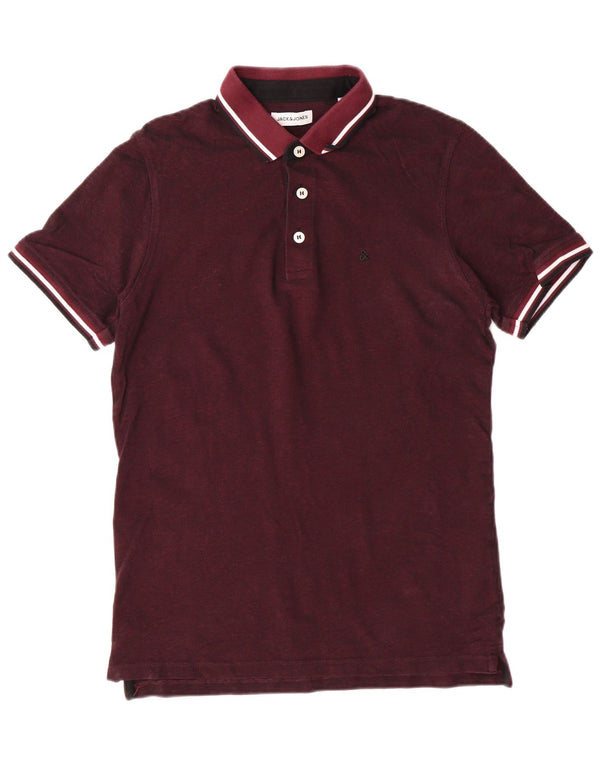 Jack & Jones muška polo majica kratkih rukava Srednja bordo pamučna klasika