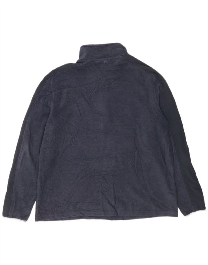 Mountain Warehouse muški džemper od flisa s patentnim izrezom 2XL tamnoplavi poliester