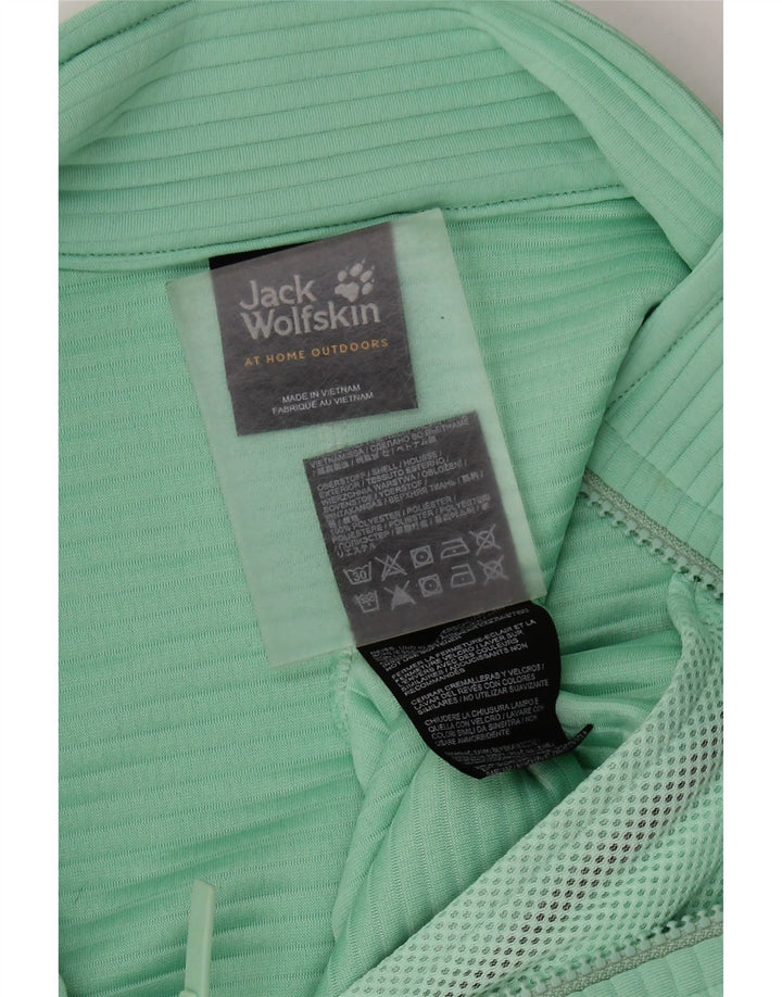JACK WOLFSKIN Ženska gornja jakna trenirke UK 10 Mali zeleni poliester