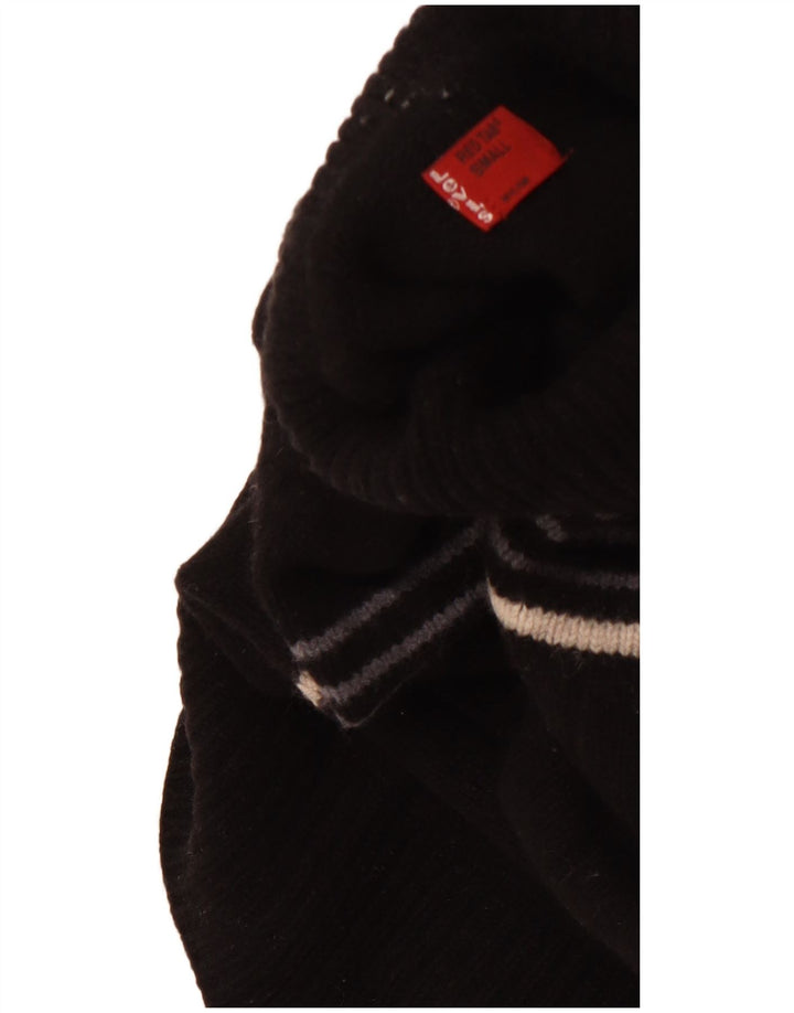 LEVI'S ženski pulover s rol izrezom UK 10 Mala crna prugasta janjeća vuna