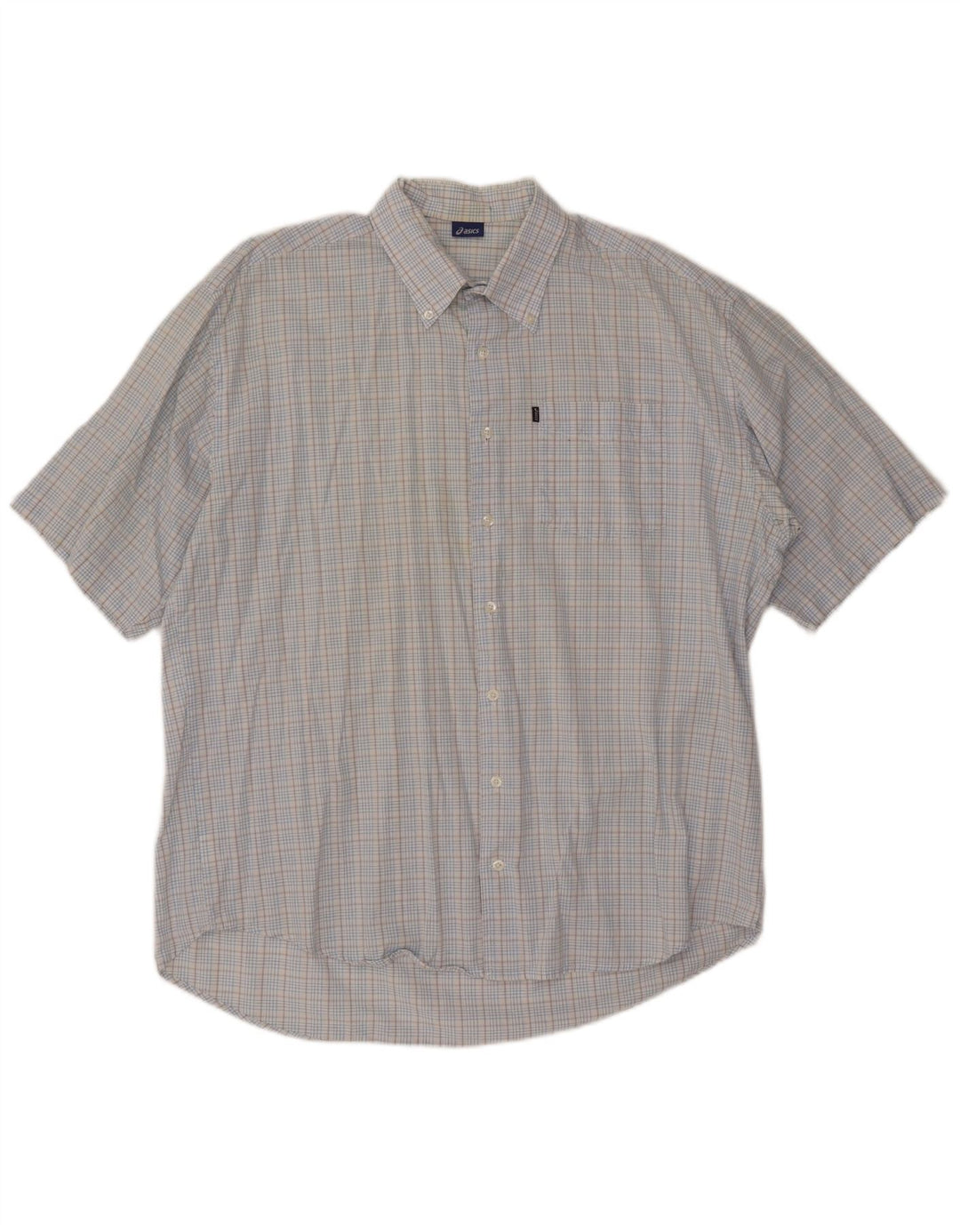 ASICS muška majica kratkih rukava 2XL plavi pamuk na karu