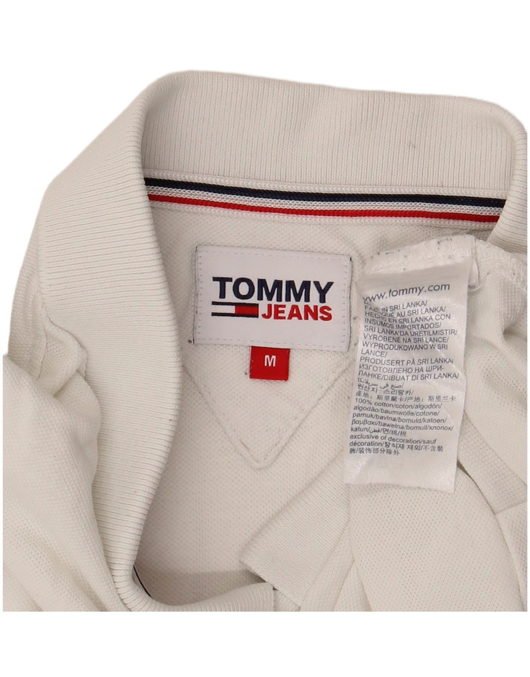 Tommy Hilfiger muška polo majica Srednje bijeli pamuk