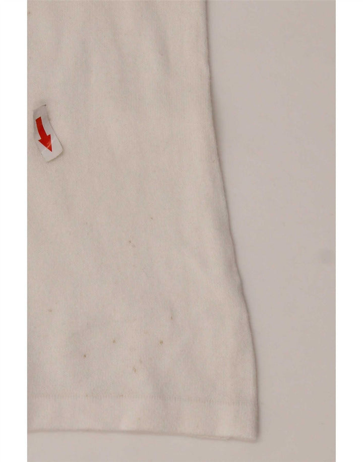 Ženska majica dugih rukava Benetton UK 14 srednje bijele boje