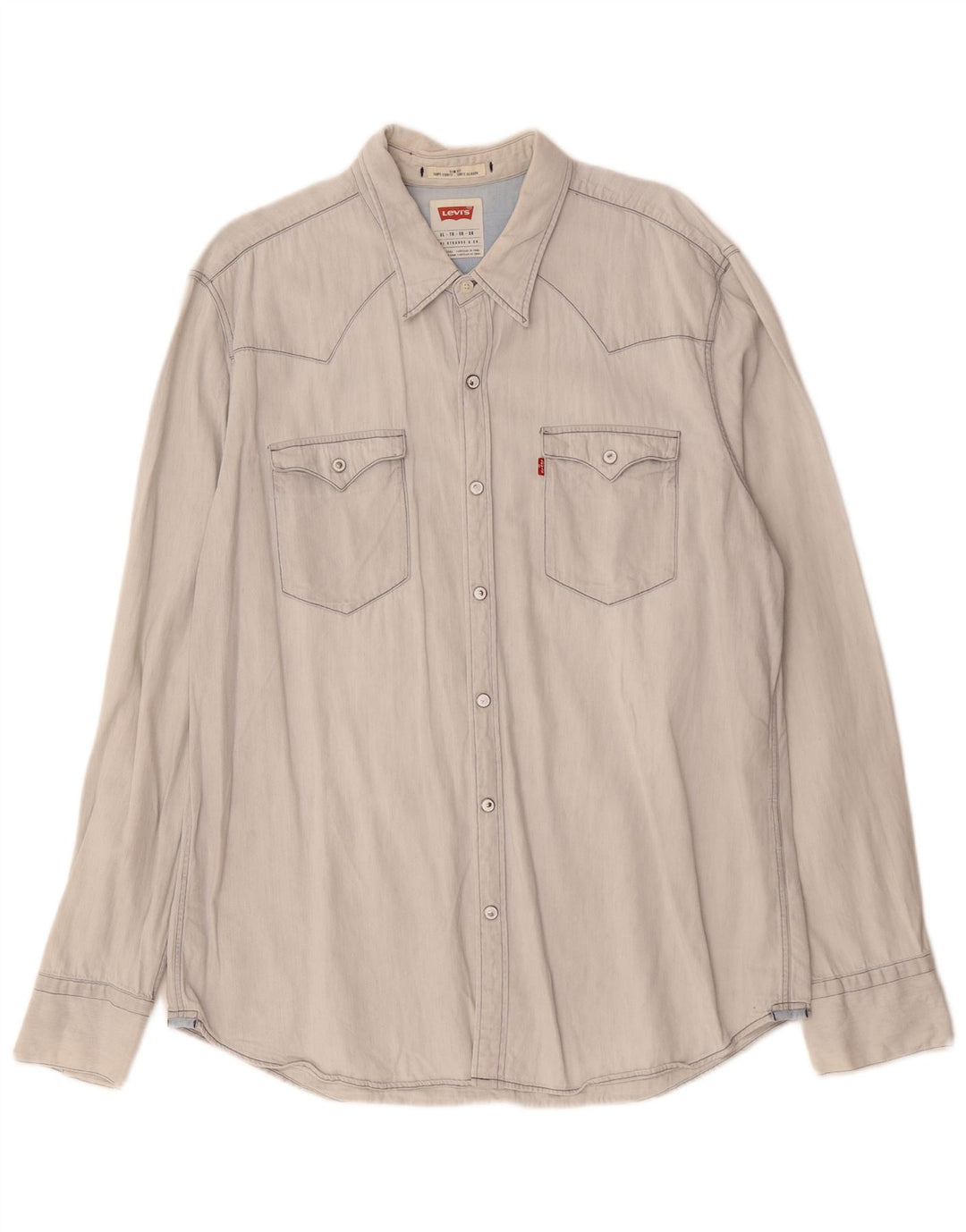 LEVI'S muška uska košulja XL plavi pamuk