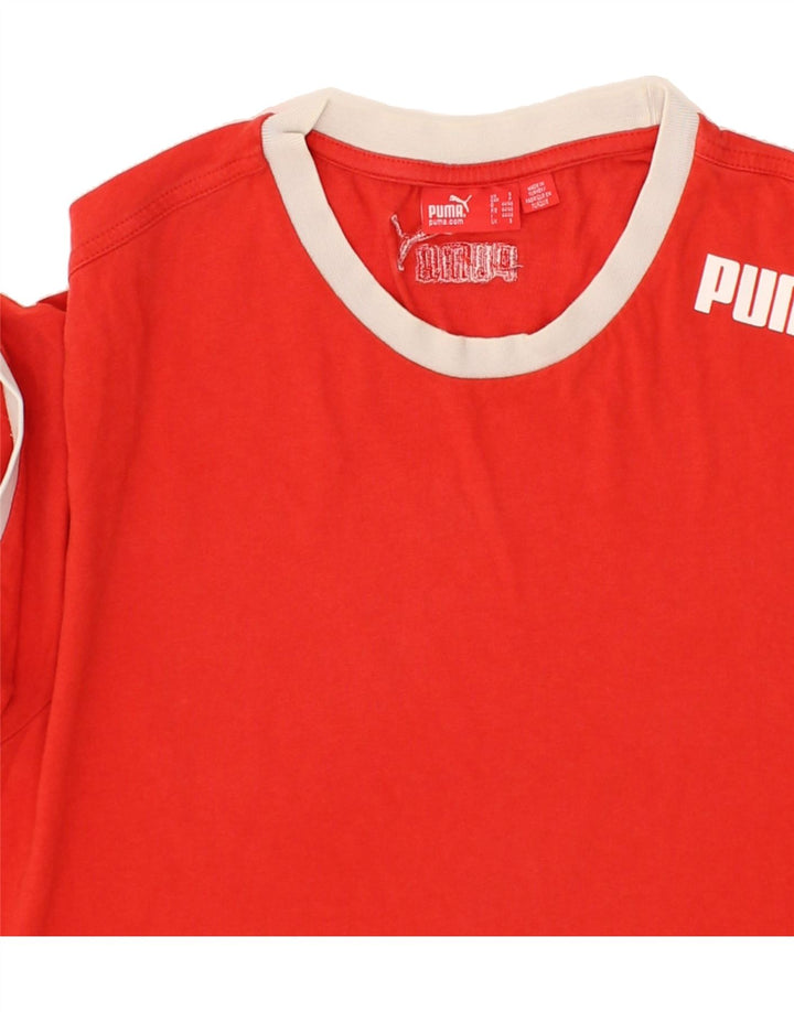 PUMA Mens T-Shirt Top Small Red Vintage Puma and Second-Hand Puma from Messina Hembry 