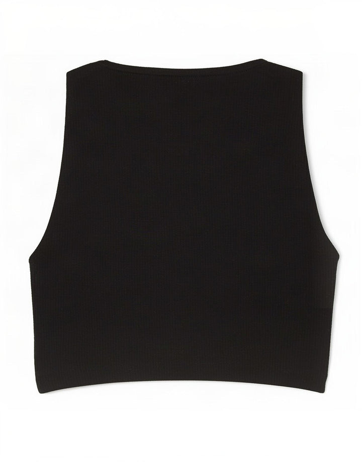 Zara ženski kratki prsluk UK 8 Small Black