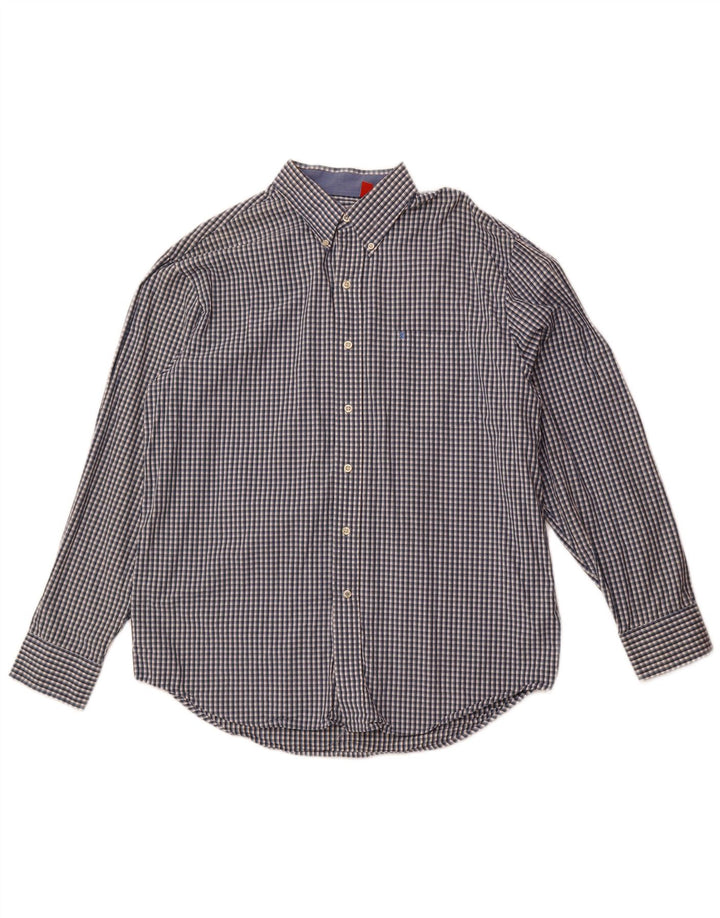 Izod muška košulja veliki plavi karirani pamuk