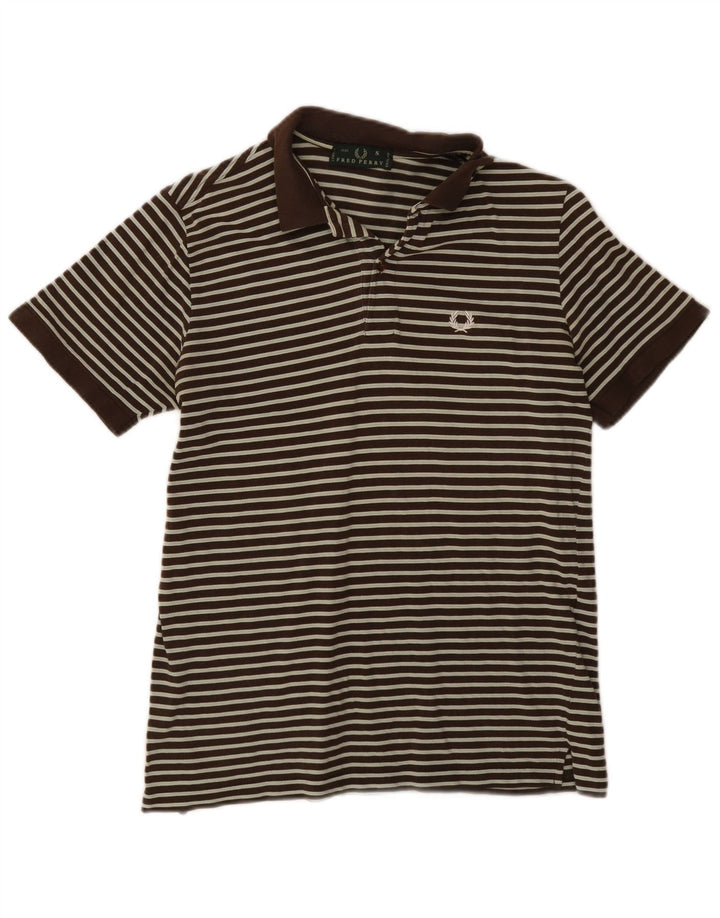Fred Perry muška polo majica mala, pamuk na smeđe pruge
