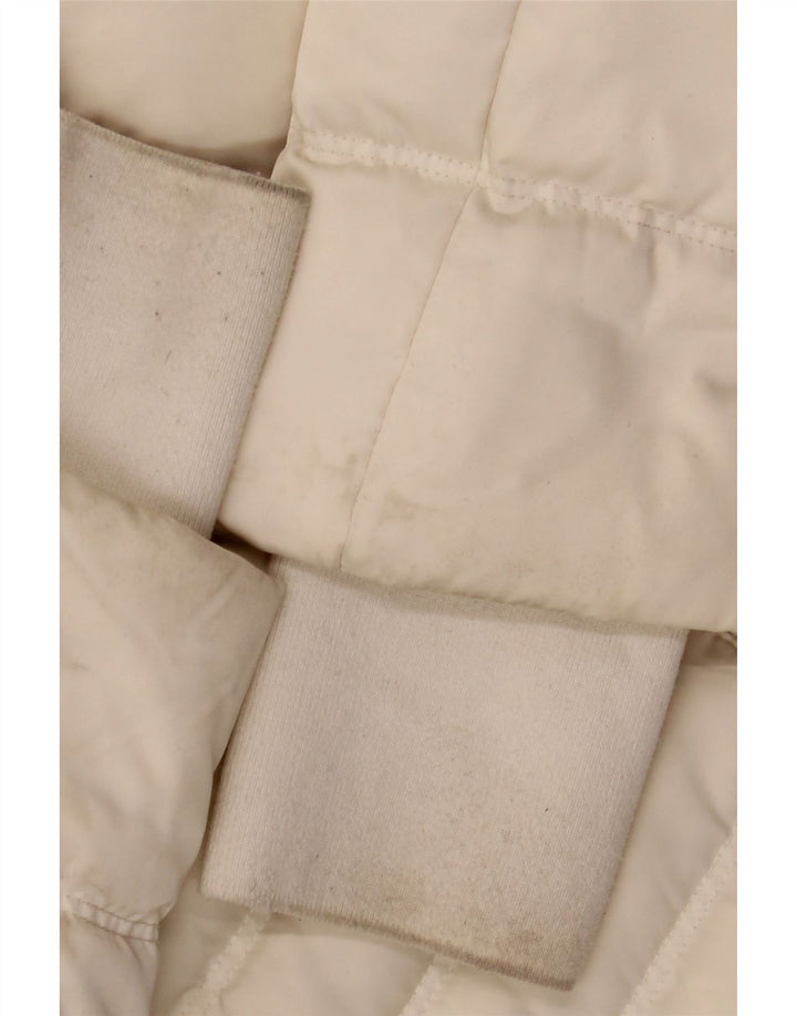 CALVIN KLEIN JEANS Ženska prevelika podstavljena jakna UK 10 Small Off White