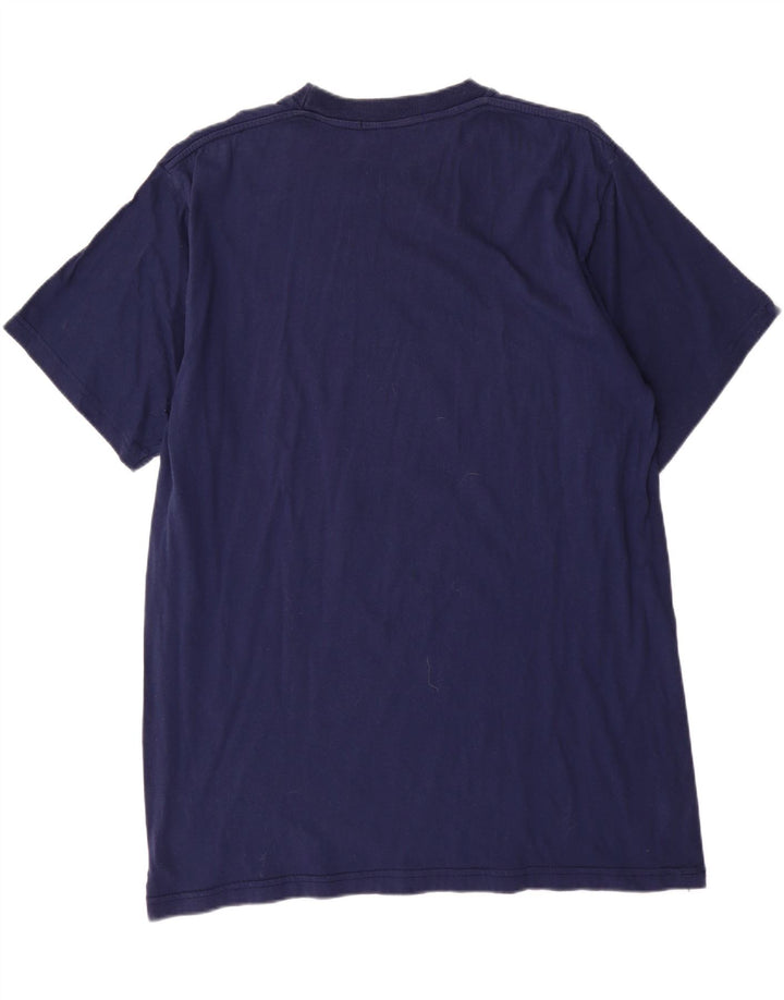 BENETTON Mens T-Shirt Top Medium Navy Blue