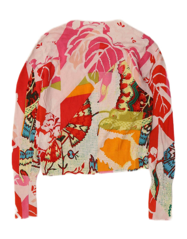 Ženski džemper s okruglim izrezom Desigual UK 10 Mali raznobojni cvjetni